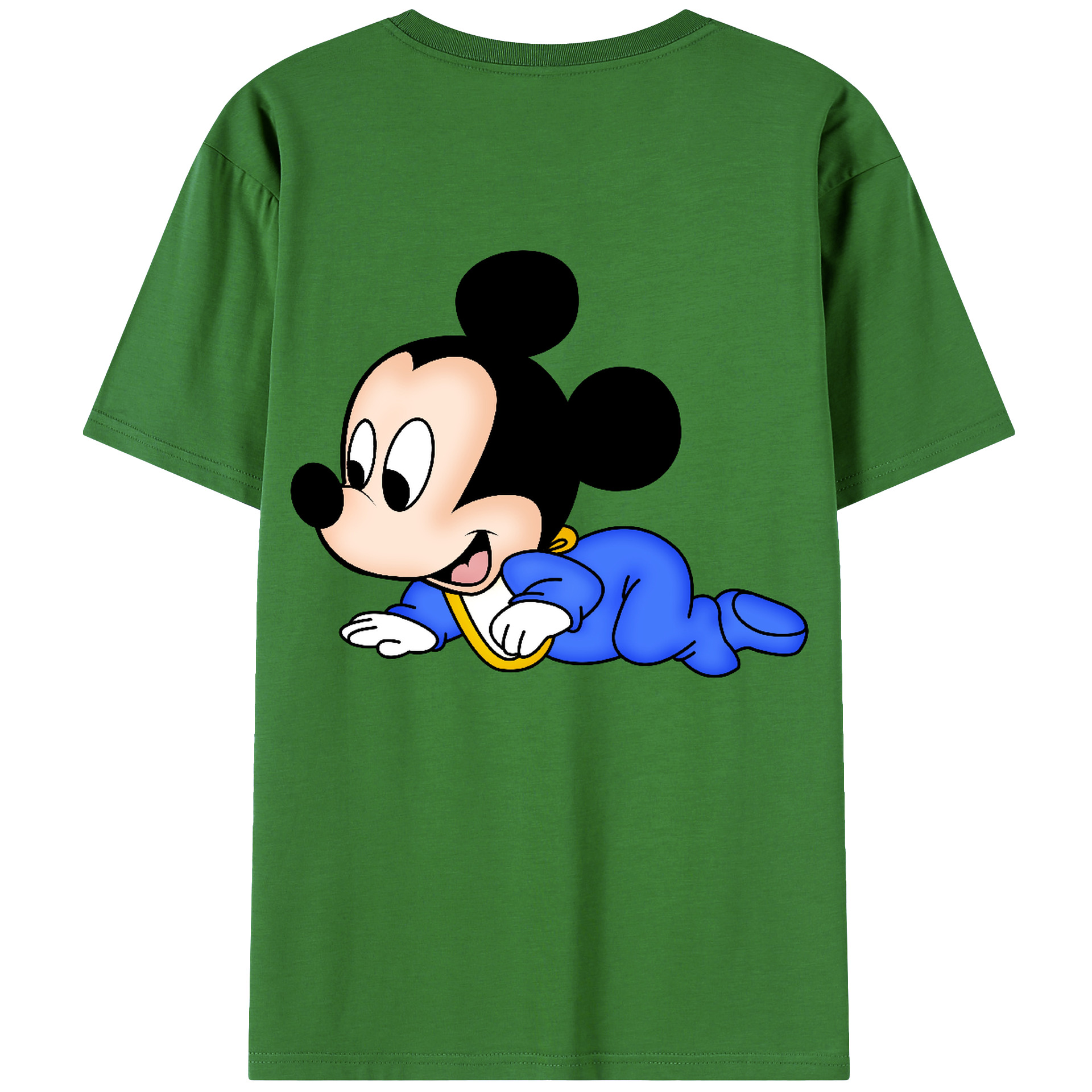 （画像用） ミッキーマウス Mickey Mouse レディース半袖Tシャツ(バックプリント)